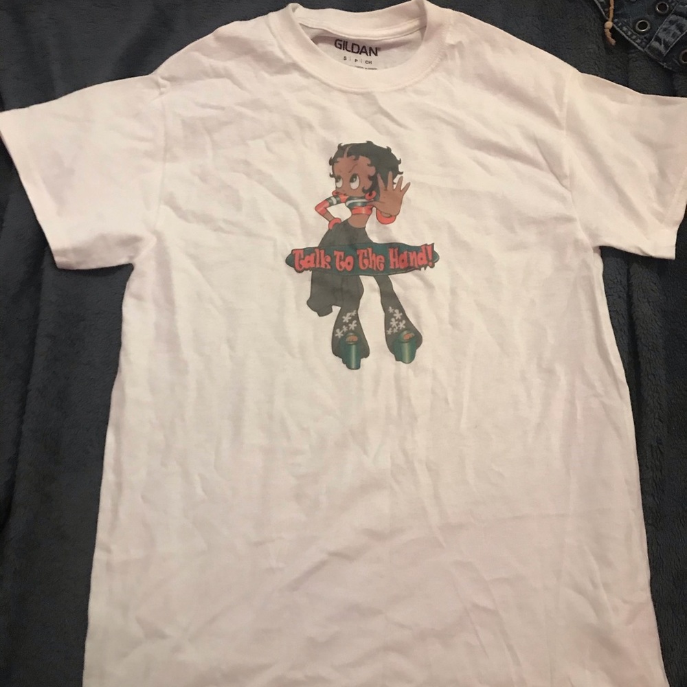 y2k custom betty boop top